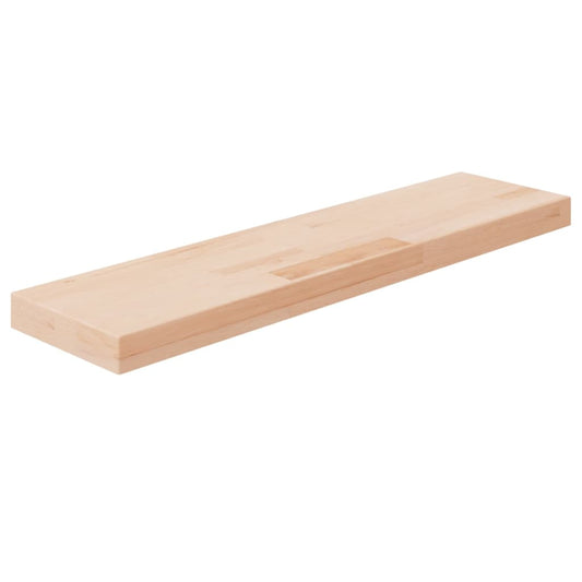 Berkfield Shelf Board 80x20x4 cm Untreated Solid Wood Oak