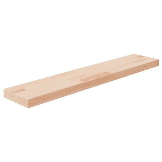 Berkfield Shelf Board 100x20x4 cm Untreated Solid Wood Oak