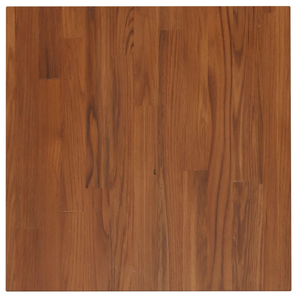 Berkfield Square Table Top Dark Brown 50x50x1.5cm Treated Solid Wood Oak