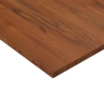 Berkfield Square Table Top Dark Brown 50x50x1.5cm Treated Solid Wood Oak