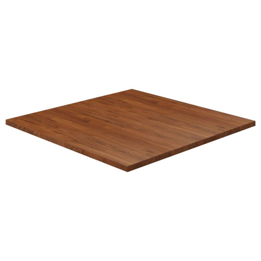 Berkfield Square Table Top Dark Brown 90x90x2.5cm Treated Solid Wood Oak