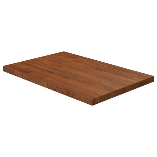 Berkfield Bathroom Countertop Dark Brown 60x40x2.5cm Treated Solid Wood