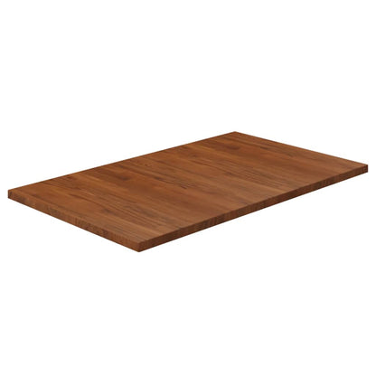 Berkfield Bathroom Countertop Dark Brown 100x60x2.5cm Treated Solid Wood