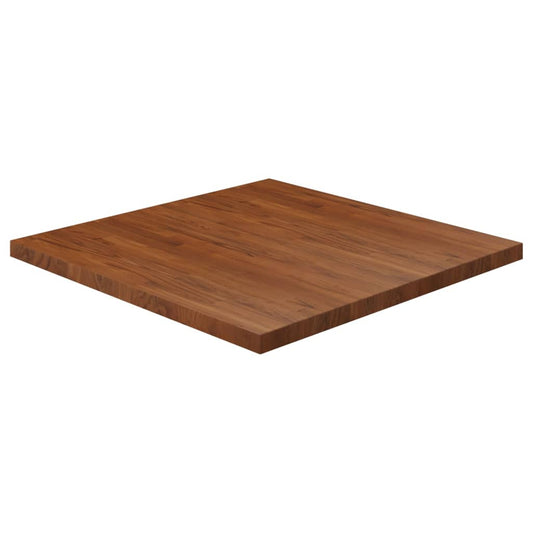 Berkfield Square Table Top Dark Brown 90x90x4cm Treated Solid Wood Oak