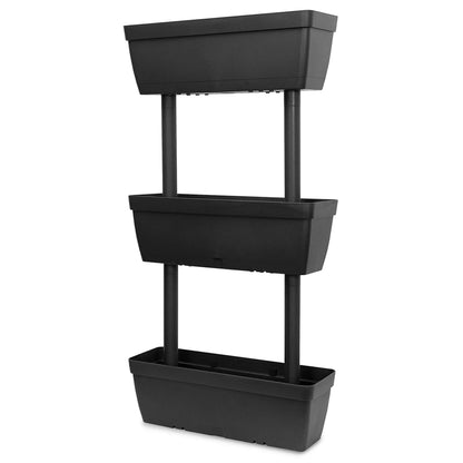 Berkfield Garden Planter 3 pcs 100 cm Anthracite