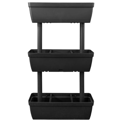 Berkfield Garden Planter 3 pcs 100 cm Anthracite