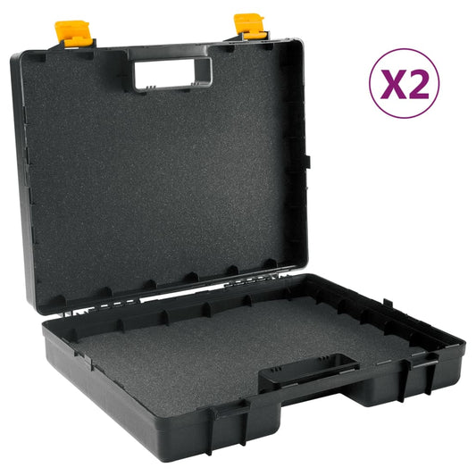 Berkfield Universal Machine Cases with Foam Rubber 2 pcs Polypropylene