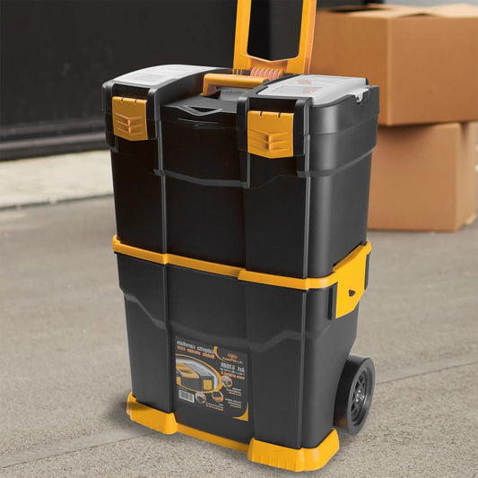 Berkfield Rolling Tool Box 460x280x677 mm PP