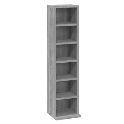 Berkfield CD Cabinet Grey Sonoma 21x20x88 cm Engineered Wood