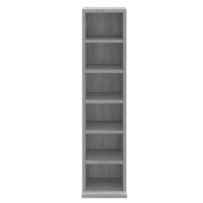 Berkfield CD Cabinet Grey Sonoma 21x20x88 cm Engineered Wood