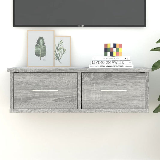 Berkfield Wall Cabinet Grey Sonoma 60x26x18.5 cm Engineered Wood