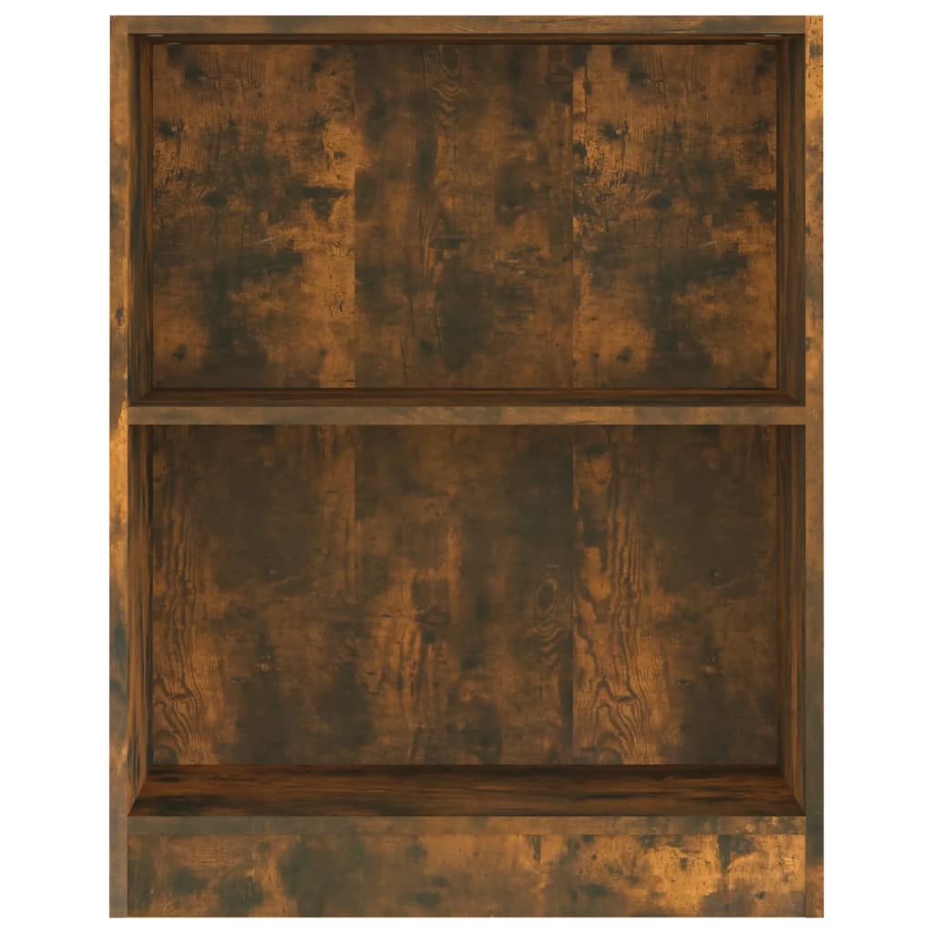Berkfield Bookshelf Smoked Oak 60x24x74.5 cm Engineered Wood