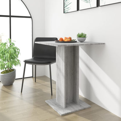 Berkfield Bistro Table Grey Sonoma 60x60x75 cm Engineered Wood