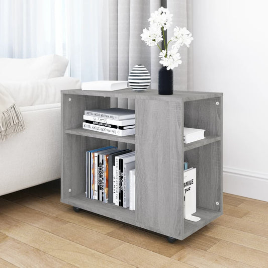 Berkfield Side Table Grey Sonoma 70x35x55 cm Engineered Wood