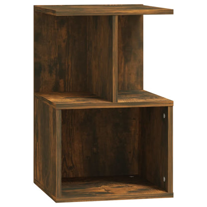 Berkfield Bedside Cabinet Smoked Oak 35x35x55 cm Engineered Wood