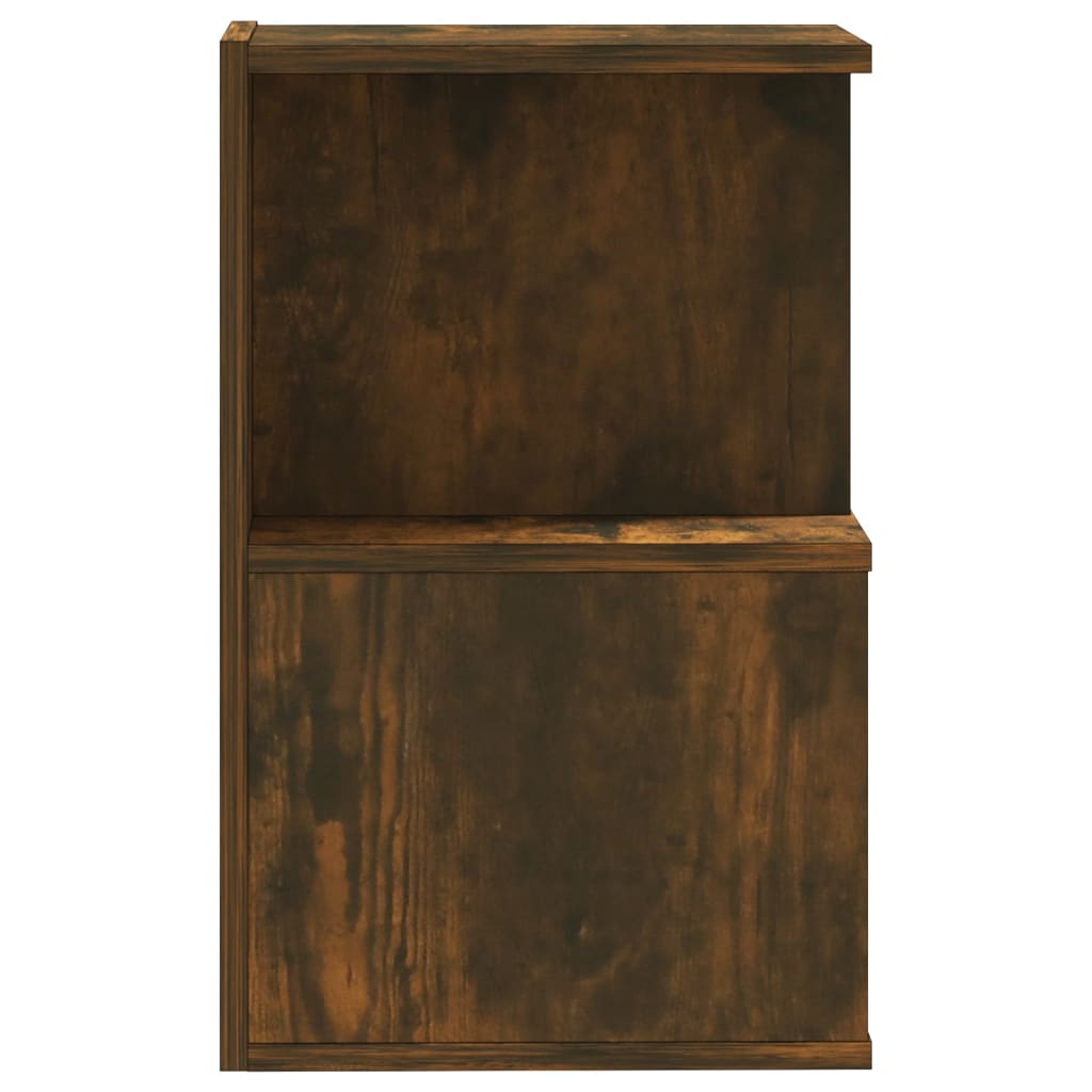 Berkfield Bedside Cabinet Smoked Oak 35x35x55 cm Engineered Wood