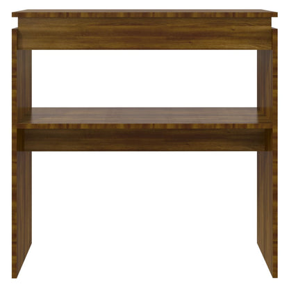 Berkfield Console Table Brown Oak 80x30x80 cm Engineered Wood