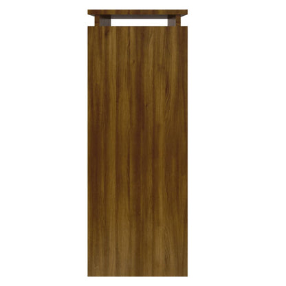 Berkfield Console Table Brown Oak 80x30x80 cm Engineered Wood