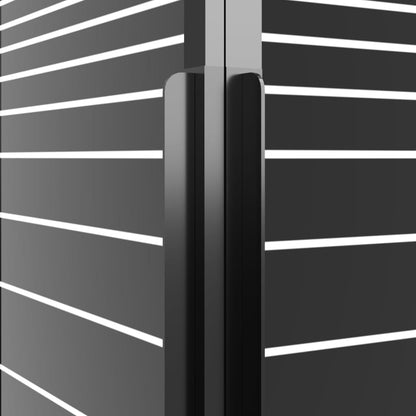 Berkfield Stripe Shower Cabin ESG 80x70x180 cm Black