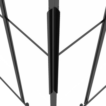 Berkfield Shower Cabin Frosted ESG 80x80x180 cm Black