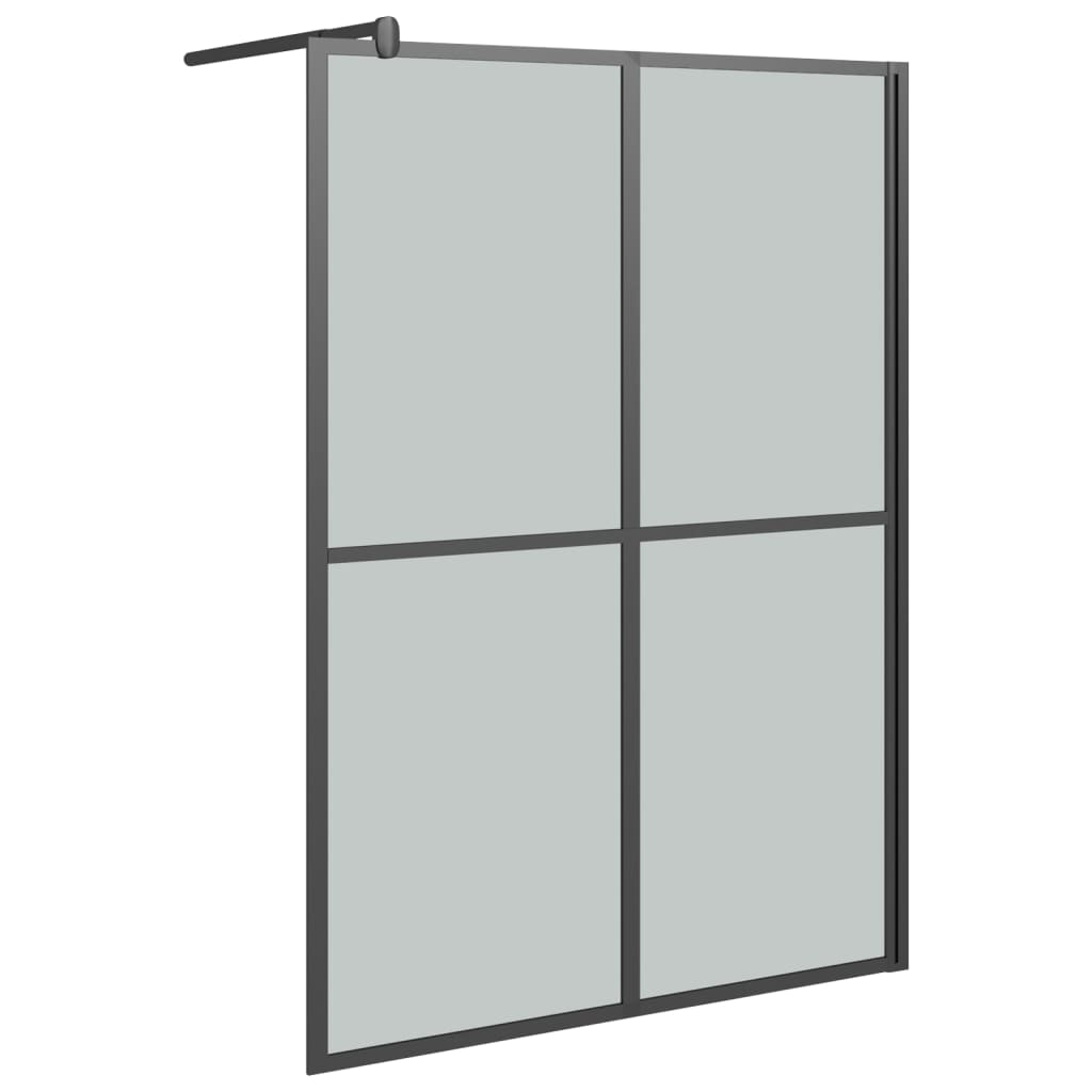 Berkfield Walk-in Shower Screen 140x195 cm Dark Tempered Glass