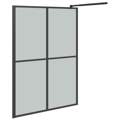 Berkfield Walk-in Shower Screen 140x195 cm Dark Tempered Glass