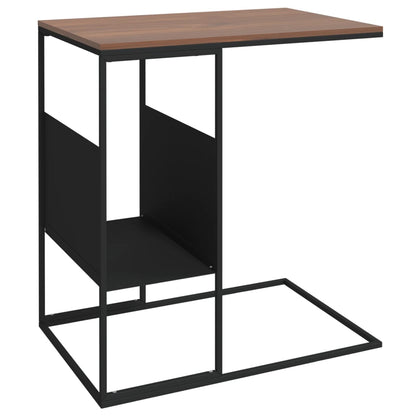 Berkfield Side Table Black 55x36x59.5 cm Engineered Wood