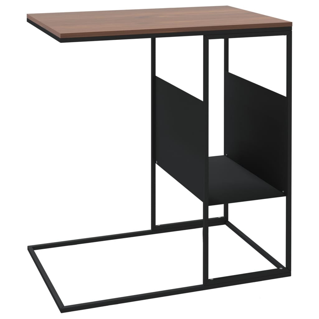 Berkfield Side Table Black 55x36x59.5 cm Engineered Wood