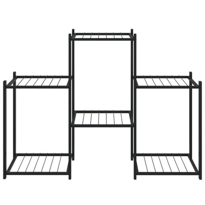 Berkfield Flower Stand 83x25x60 cm Black Iron