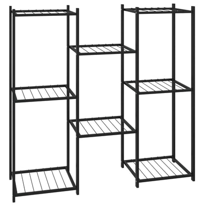 Berkfield Flower Stand 83x25x80 cm Black Iron
