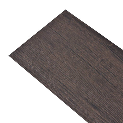 Berkfield Self-adhesive PVC Flooring Planks 2.51 m�__ 2 mm Dark Brown