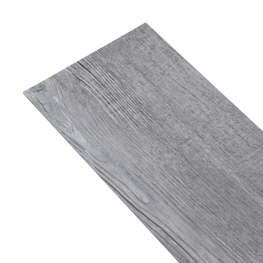 Berkfield Self-adhesive PVC Flooring Planks 2.51 m�__ 2 mm Matt Wood Grey