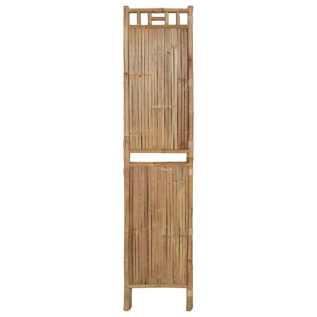 Berkfield 4-Panel Room Divider Bamboo 160x180 cm