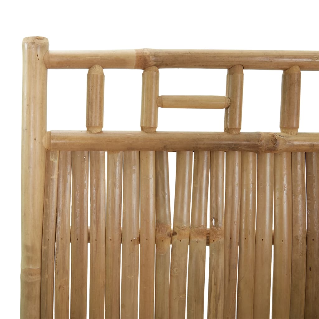 Berkfield 4-Panel Room Divider Bamboo 160x180 cm