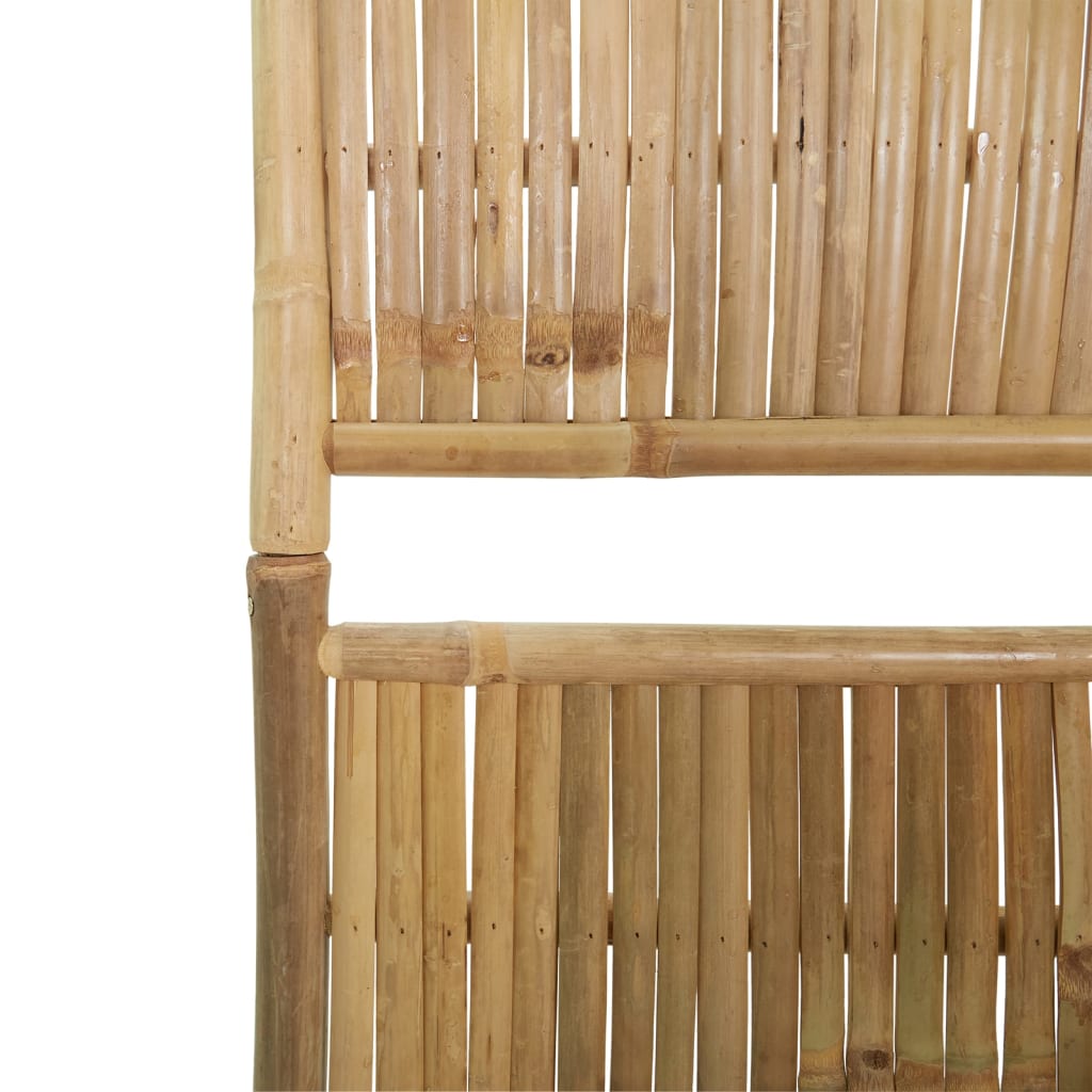 Berkfield 4-Panel Room Divider Bamboo 160x180 cm