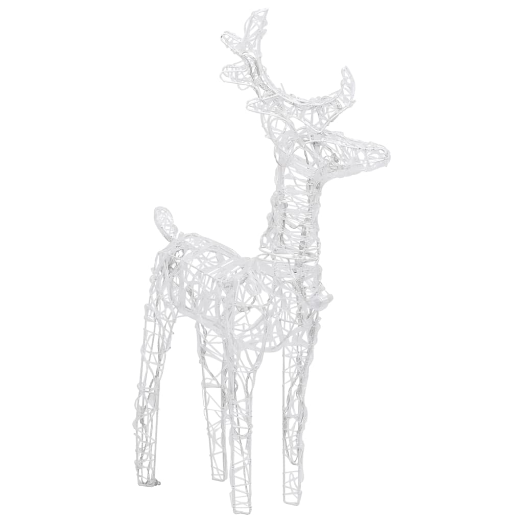 Berkfield Reindeers & Sleigh Christmas Decoration 320 LEDs Acrylic