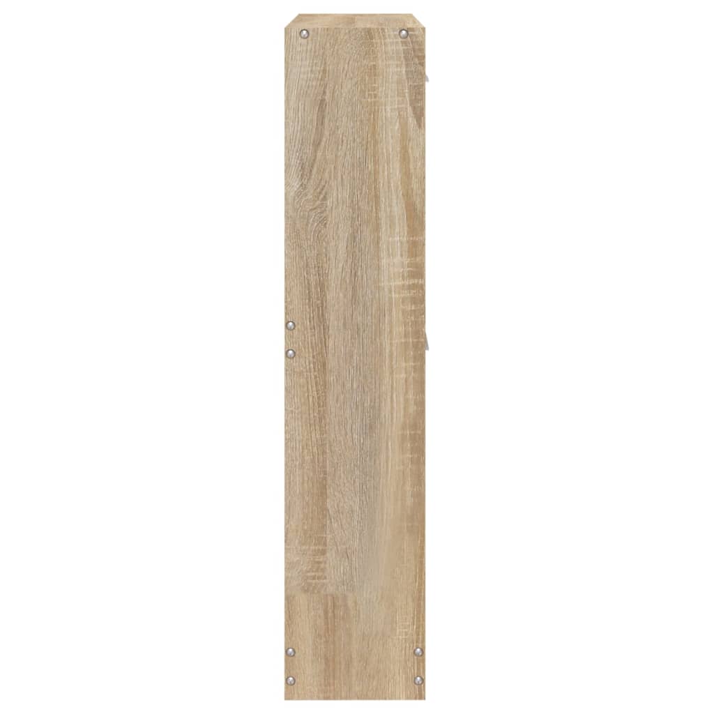 Berkfield Shoe Cabinet Oak 59x17x81 cm Engineered Wood