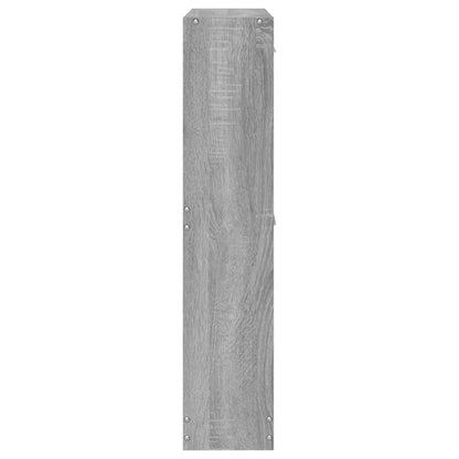 Berkfield Shoe Cabinet Grey Sonoma 59x17x81 cm Engineered Wood