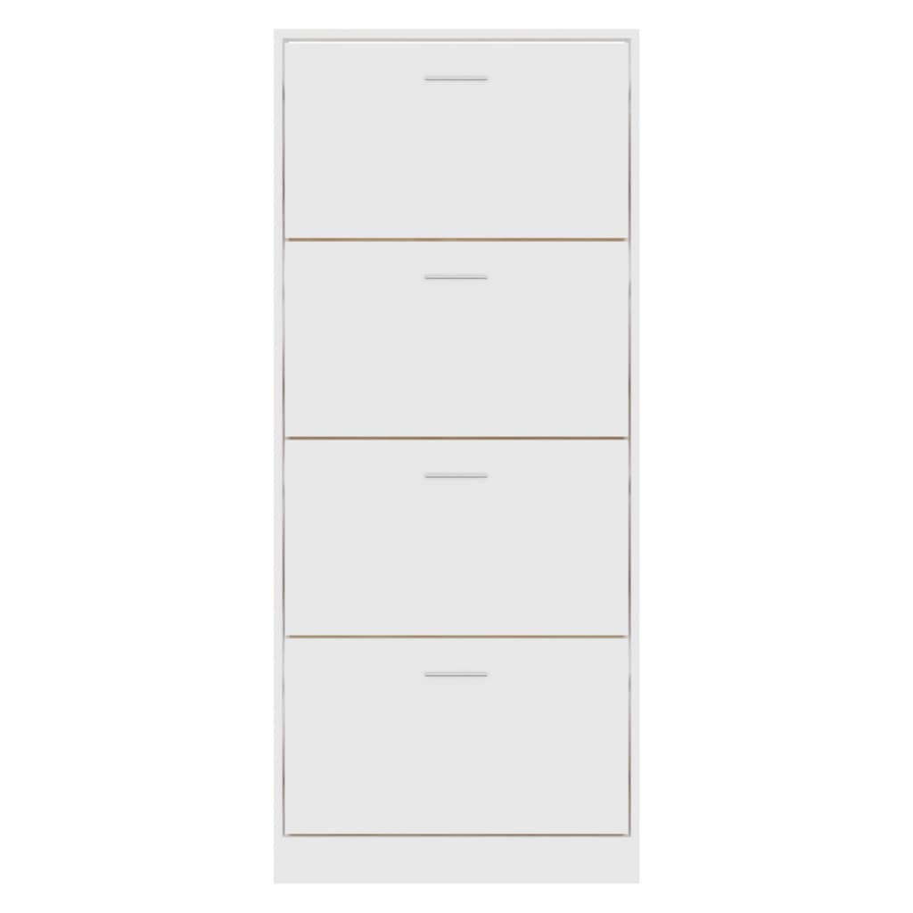 Berkfield Shoe Cabinet White 63x24x147 cm Engineered Wood