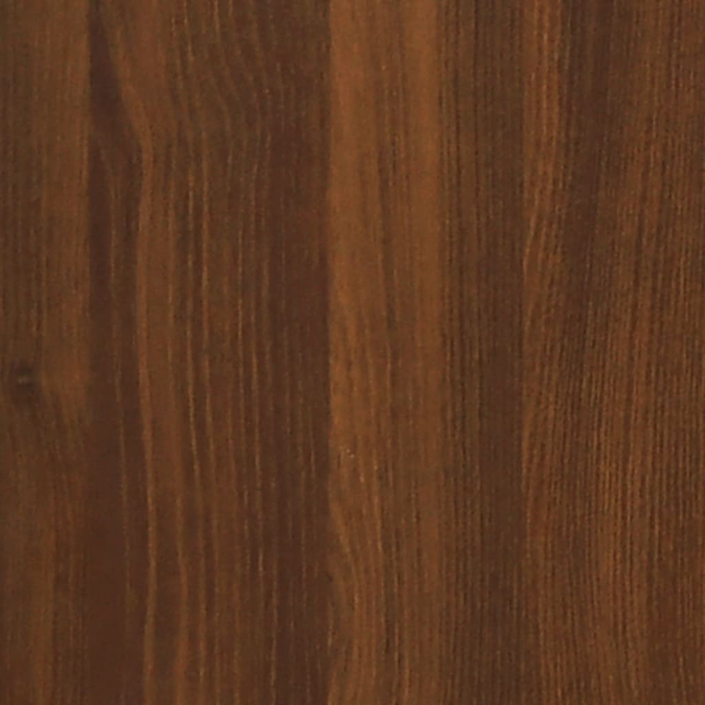 Berkfield Folding Wall Table Brown Oak 100x60x56 cm Engineered Wood
