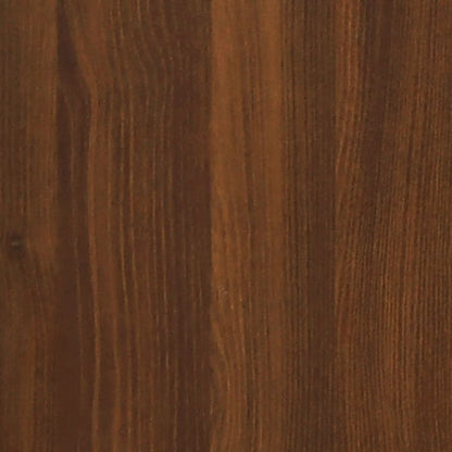 Berkfield Folding Wall Table Brown Oak 100x60x56 cm Engineered Wood
