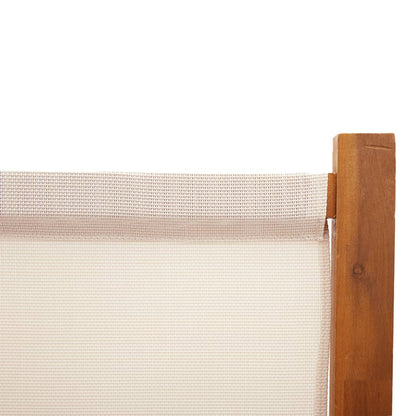 Berkfield 4-Panel Room Divider Cream White 280x180 cm