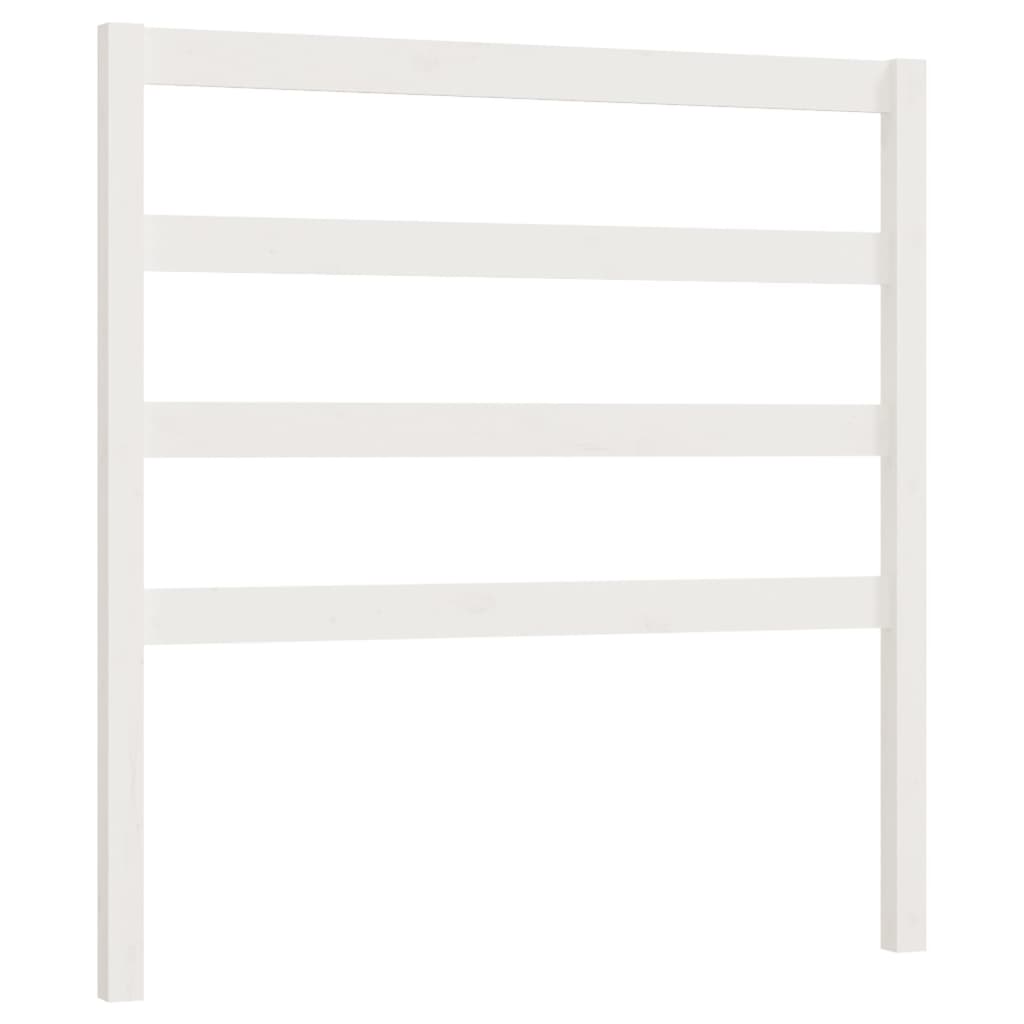 Berkfield Bed Headboard White 81x4x100 cm Solid Wood Pine