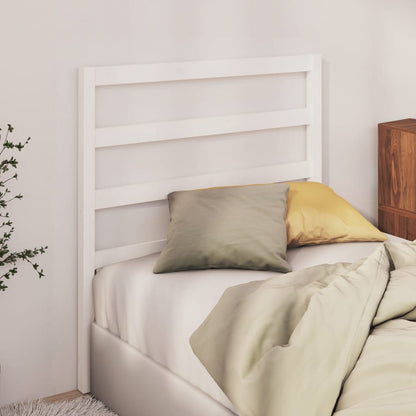 Berkfield Bed Headboard White 81x4x100 cm Solid Wood Pine