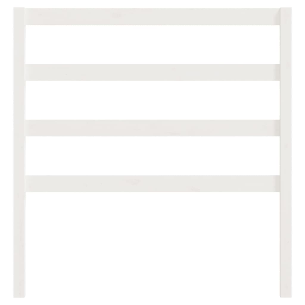 Berkfield Bed Headboard White 81x4x100 cm Solid Wood Pine