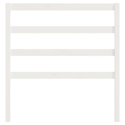 Berkfield Bed Headboard White 81x4x100 cm Solid Wood Pine