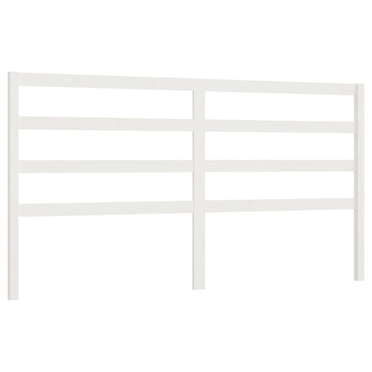 Berkfield Bed Headboard White 186x4x100 cm Solid Wood Pine