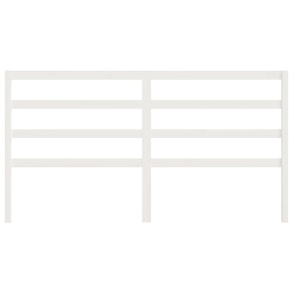 Berkfield Bed Headboard White 186x4x100 cm Solid Wood Pine