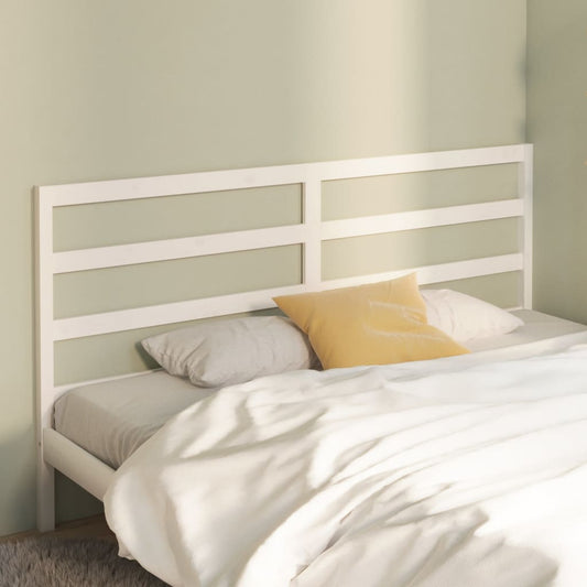 Berkfield Bed Headboard White 186x4x100 cm Solid Wood Pine