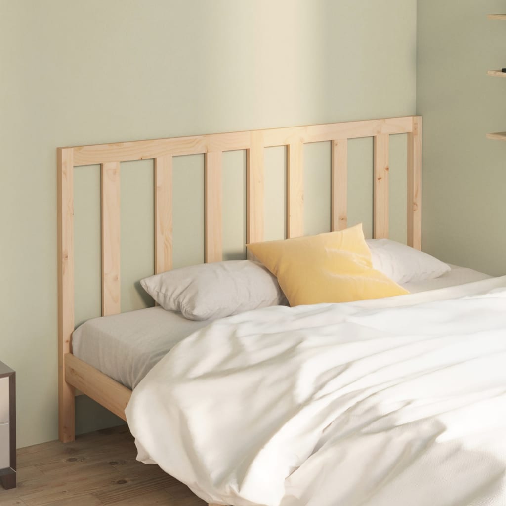 Berkfield Bed Headboard 126x4x100 cm Solid Wood Pine